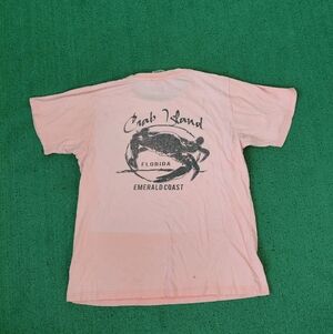 Alvin's Island Collection Crab Island Florida Emerald Coast Light Pink Unisex T
